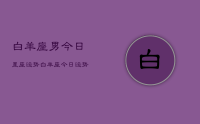 白羊座男今日星座运势，白羊座今日运势男生