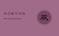 双子座今日运势昨天的运势(9月25日)